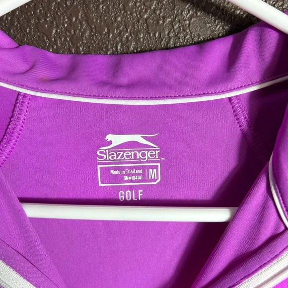 Slazenger Violet Golf Shirt - Picture 2 of 2